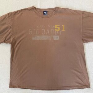Big Daddy Graphic T-Shirt Mens 2XL Brown Vintage 90s Streetwear Cotton Tee